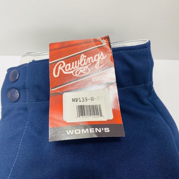 Rawlings Women’s Navy Blue Baseball Pants Size Small Brand New - Picture 4 of 12